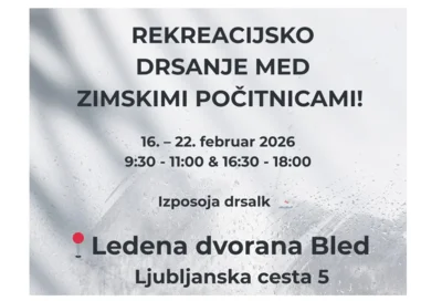 Rekreacijsko drsanje v času zimskih počitnic